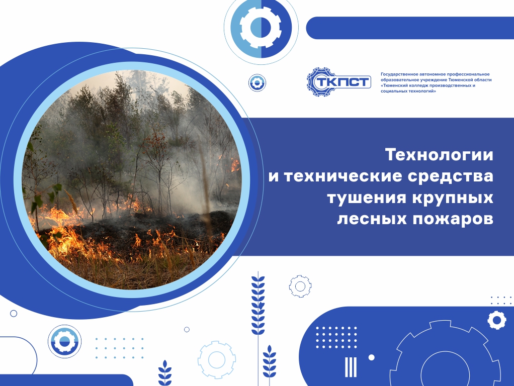 Технологии и технические средства тушения крупных лесных пожаров